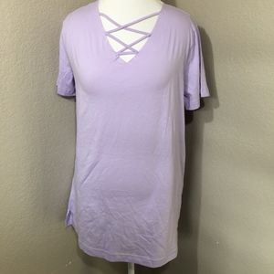 PINK Victoria's Secret Lace Up Strappy Top Medium